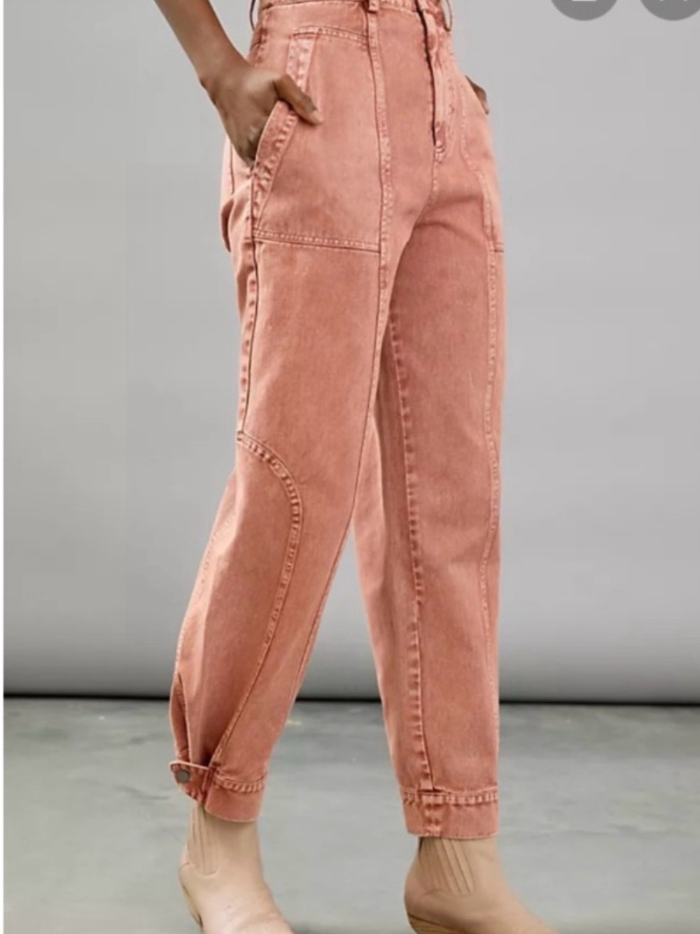 Anthropologie Othilia Ultra High Rise Seamed Tapered Vintage Style Jeans - Picture 1 of 7